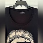 Lauren Moshi Lips & Skull Women’s Black Long Sleeve Size Small Photo 7
