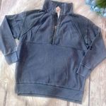 Victoria's Secret PINK  Faded Blue Half Zip Logo Pullover Sweater Size Small Photo 0