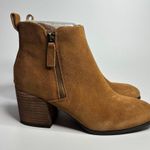 Blondo Siena Waterproof Suede Heeled Booties in Camel Photo 4