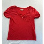 Hollister Women’s  Medium Red Short Sleeve Shirt Photo 0