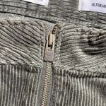 Hollister Women’s Sz 3 Ultra High Olive Green Corduroy Skirt Zip Front Multi Zip Photo 8