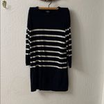 APC Serberg Striped Silk Mini Dress Black Cream Size Small Photo 1