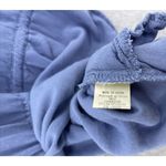 ANGL  Solid Blue TShirt Dress Short Sleeve Dropped Waist Drawstring Sleeve Tab Photo 7