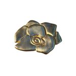 Big & Bold Gold Plated Rose Statement Brooch Pin Jewelry Women’s Vintage Piece Gold Photo 3