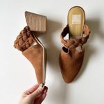 Dolce Vita Randae Braided Suede Block Heel Mule in Chestnut Brown Women's 10 Tan Photo 2