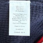 Talbots Textured Tipped Cotton Cardigan in Navy Blue Pearl Buttons Detail, 1X Photo 10