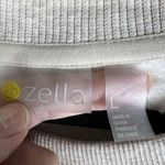 Zella  Oatmeal Heather‎ Cotton Casual Athletic Sweater Zip Sides Women’s Size L Photo 3