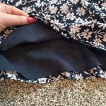 Rebecca Taylor navy blue & light pink floral short sleeve a-line dress size 8 Photo 5