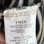 Vince Navy/ White Striped Modal Blend Longline Top S Photo 5
