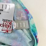 Elle NWT  1PC Swimsuit Multicolor Cubic Zirconia Floral Swimwear Size L Photo 7