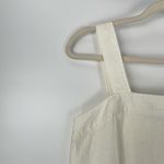 Madewell  Womens White Linen-Cotton Princess Seamed Square Neck Midi Dress Size M Photo 8