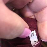 Unlisted  Women's Maroon T-Shirt Size Medium Photo 8