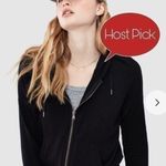Loft Ann Taylor  Black hooded jacket Photo 1