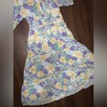Baltic Born  floral maxi pansy print L maxi dress holiday party classic boho $129 Photo 4