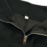 High Waist Stretchy Shorts High Rise Shorts Short Pants Summer Pants Zipper Shor Black Size M Photo 5