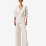 IRO PARIS Elegant Cream V-Neck Sweater Photo 1