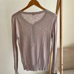 J.Crew Linen Henley Crewneck Sweater in Beige - M Photo 2
