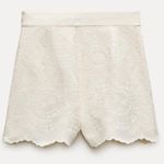 ZARA NWT EMBROIDERED LINEN SHORTS Photo 4