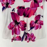 Susan Graver ‎ Slinky Stretch Knit Floral Rhinestone Embellished Short Sleeve Top Photo 9