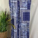 Artisan NY  Blue & White Print Lounge Drawstring Casual Pants XL Photo 0