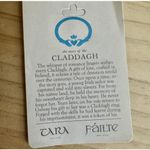 Solvar Heritage Sterling Silver Marcasite & Green Crystal Claddagh Necklace Photo 5