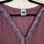 Missoni  purple short sleeve button front sweater Photo 1