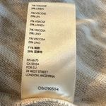 Free People Coastal Preppy Linen Tee Dress Tunic Neutral Tan Stripe Large NWT Photo 11