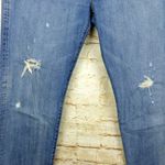 Vince Selvedge Jeans Womens 28 Blue Union Slouch Distressed Ankle Button Fly Photo 7