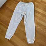Aerie Women’s Sherpa Fleece Joggers Pants Cream White Size S – Cozy Zip Waist Lounge Photo 4