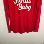 Isabel Maternity Santa Baby Holiday Graphic Long Sleeve Tee S Red Size undefined Photo 3
