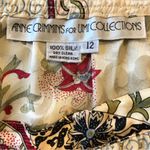 Anne Crimmins for UMI Collections Floral Silk Skirt Size 12 Photo 1