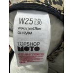 Topshop Moto Joni Crop Pants Size 25 Leopard Print Stretch Denim Photo 5