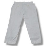 Athleta Pants Size Medium W33" x L24" 100% Linen Capri Pants Missing Drawstring Photo 2