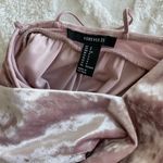 Forever 21 Pink velvet romper Photo 5