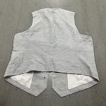 MNG Womens XXL Gray Linen Blend Sleeveless Vest Career Officewear CorpCore Style Size undefined Photo 1