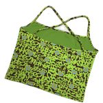 Aquarella Neon Graffiti Cropped Swim Tank Top Green Photo 6