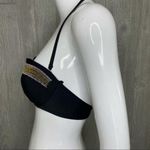 Ninety six degrees black beaded bikini top swimwear bathing suit swimsuit m Gold Size M Photo 4