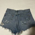 AGOLDE Light Blue Women's Parker Vintage Cutoff Shorts Photo 4