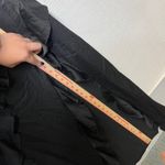 PRETTYLITTLETHING PLUS Black Ruffle Tank Dress Size US 18 Slit Photo 7