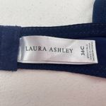 Laura Ashley  Size 36C Bra Underwire Blue Lace Lightly Lined Lightweight Molded Photo 11
