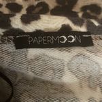PaperMoon Oversized Cropped Leopard Print Tee Photo 4