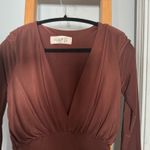 Club L Club London brown plunge ruche dress  Photo 2