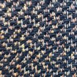 Beluva black mixed tweed cotton woven jacket. Pockets on front. Unlined.Size S/M Photo 6