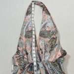 The Clothing Company  High Low Dress - Peach and Gray Paisley Photo 7
