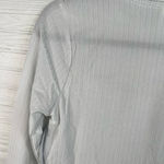 Abound  Long Sleeve Cropped Cut Out Top Size L in Grey Fog NEW Photo 10