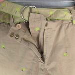 Bamboo Traders Shorts Womens 12 Brown Belted Palm Trees Beach Vacation Resort Photo 7