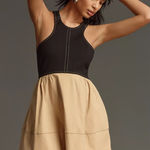 Maeve Anthropology  Twofer Halter Mini Dress size XL Photo 0