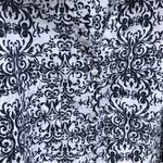 Gloria Vanderbilt  Damask Print Cassidy Button Down Size X Large Photo 3