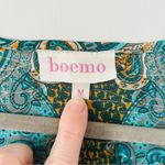 Anthropologie Boemo Green Paisley Long Sleeve Flowy Maxi Dress M Photo 4