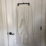 Cider Womens Pants L White Pleated Casual Linen Stretch Wide Pants NWT Photo 1